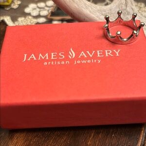 James Avery Silver Crown Ring